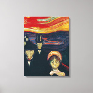 Edvard Munch - Anxiety Canvas Print