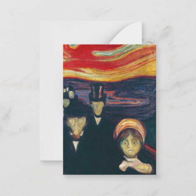 Edvard Munch - Anxiety Card (Front)