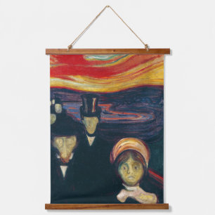 Edvard Munch - Anxiety Hanging Tapestry