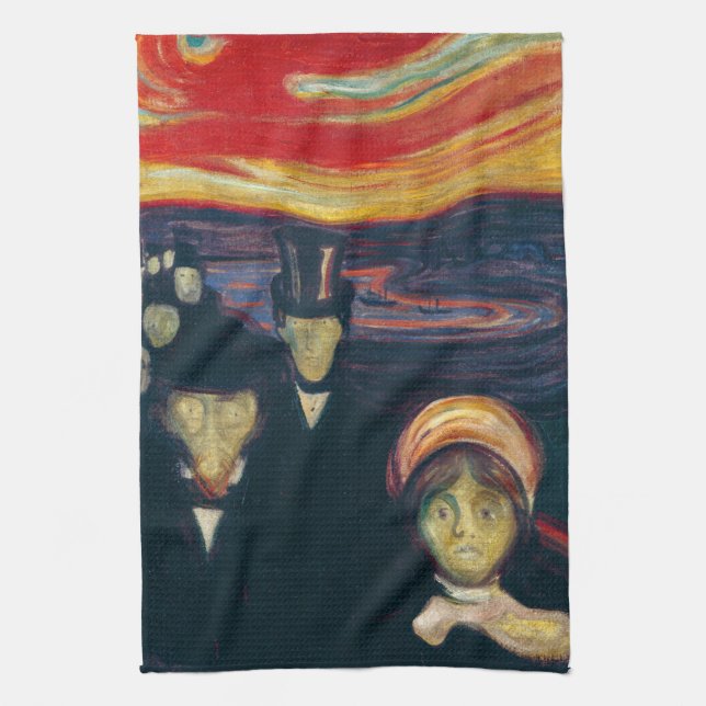 Edvard Munch - Anxiety Kitchen Towel (Vertical)
