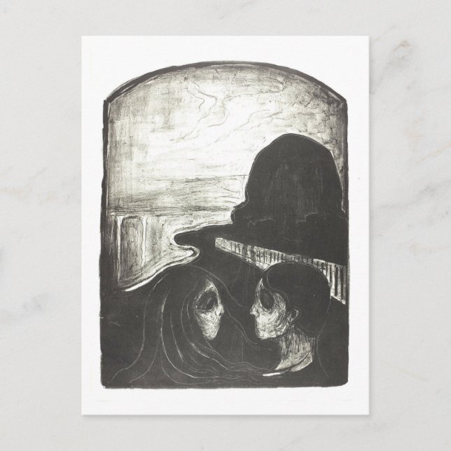 Edvard Munch "Attraction I" Painting Postcard (Front)