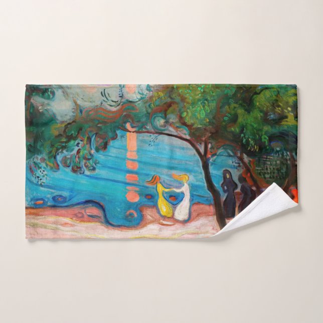 Edvard Munch - Dance on the Beach Bath Towel Set (Hand Towel)