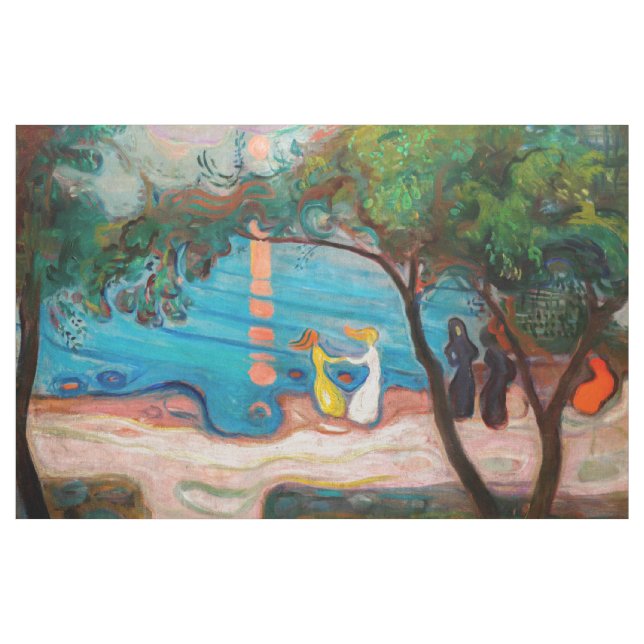 Edvard Munch - Dance on the Beach Fabric (Yard)
