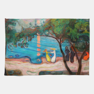 Edvard Munch - Dance on the Beach Kitchen Towel