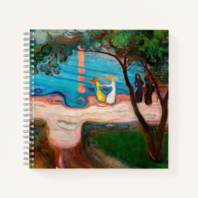 Edvard Munch - Dance on the Beach Notebook (Front)
