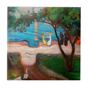 Edvard Munch - Dance on the Beach Tile