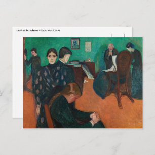 Edvard Munch - Death in the Sickroom v1 Postcard