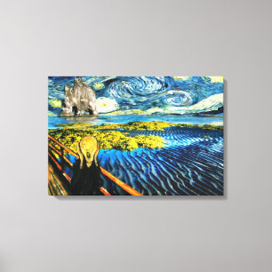 Edvard Munch - Edvard Meets Vincent Canvas Print