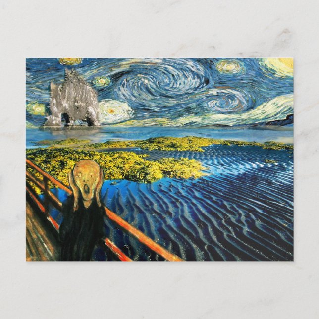 Edvard Munch - Edvard Meets Vincent Postcard (Front)