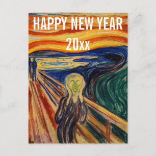 Edvard Munch - Happy New Year from the Scream Postcard
