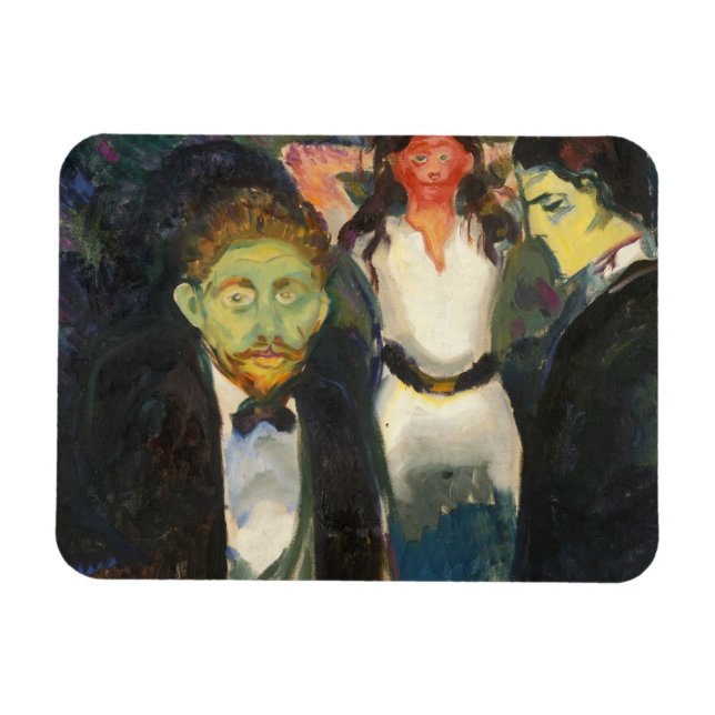 Edvard Munch - Jealousy Magnet (Horizontal)