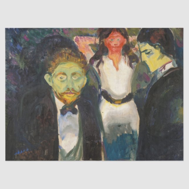 Edvard Munch - Jealousy Tissue Paper (Front)