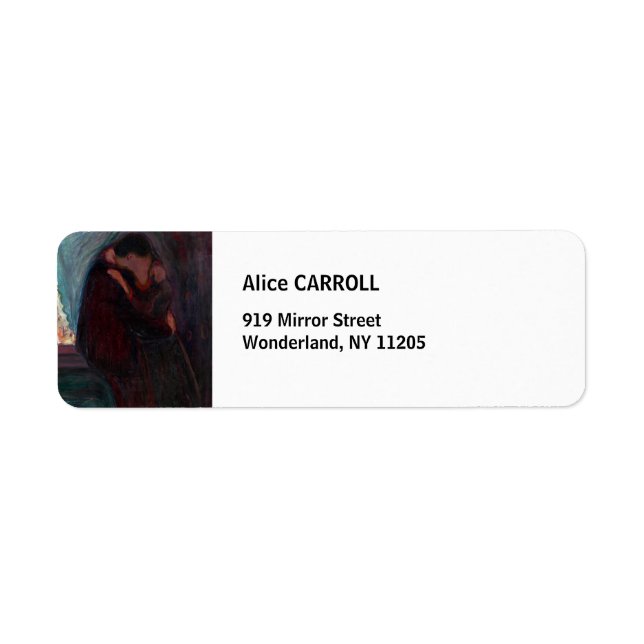 Edvard Munch - Le baiser (Devant)