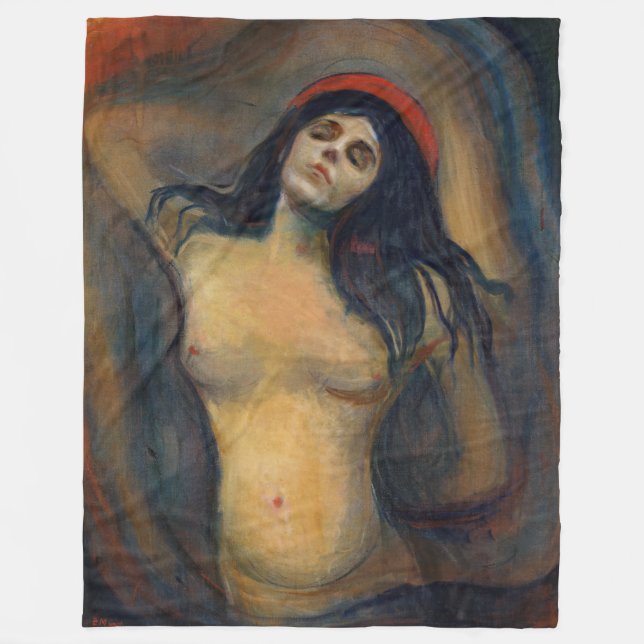 Edvard Munch - Madonna Fleece Blanket (Front)