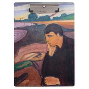 Edvard Munch - Melancholy 1894 Clipboard