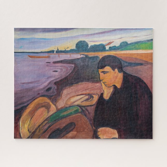 Edvard Munch - Melancholy 1894 Jigsaw Puzzle (Horizontal)