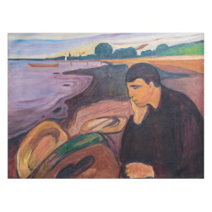 Edvard Munch - Melancholy 1894 Tablecloth