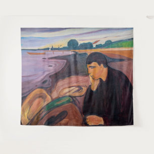 Edvard Munch - Melancholy 1894 Tapestry