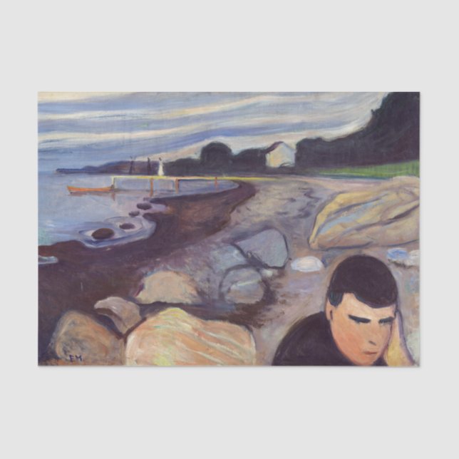 Edvard Munch - Melancholy Tissue Paper (Front)