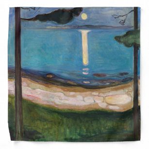 Edvard Munch - Moonlight Bandana