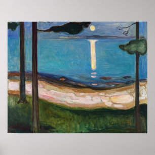 Edvard Munch - Moonlight Poster
