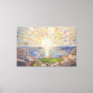 Edvard Munch Mural Painting The Sun (Solen) (1911) Canvas Print