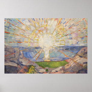Edvard Munch Mural Painting The Sun (Solen) (1911) Poster