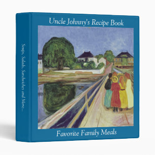 Edvard Munch Painting Girls on the Bridge (c 1902) Binder