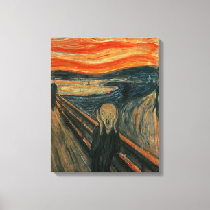 Edvard Munch Painting The Scream (Skrik) 1893 Canvas Print