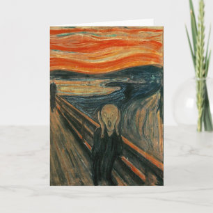 Edvard Munch Painting The Scream (Skrik) 1893 Card