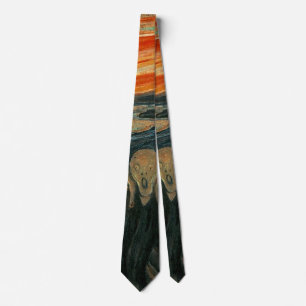 Edvard Munch Painting The Scream (Skrik) 1893 Tie