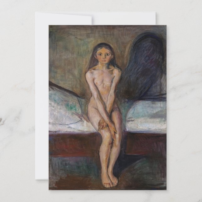 Edvard Munch - Puberty Thank You Card (Front)