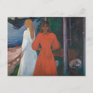 Edvard Munch - Red and White Postcard