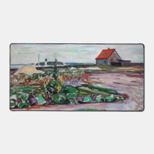 Edvard Munch - Seashore. Landscape near Lubeck Desk Mat