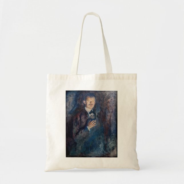 Edvard Munch - Self-Portrait with Cigarette Tote Bag (Front)