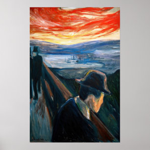 Edvard Munch - Sick Mood at Sunset, Despair 1892 Poster
