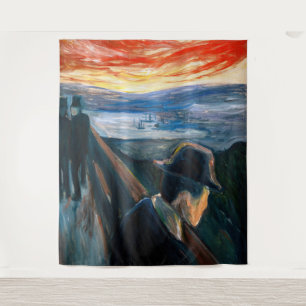 Edvard Munch - Sick Mood at Sunset, Despair 1892 Tapestry