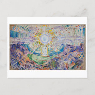 Edvard Munch Solen/Sun Painting Postcard