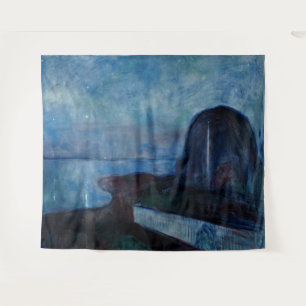 Edvard Munch - Starry Night 1893 Tapestry