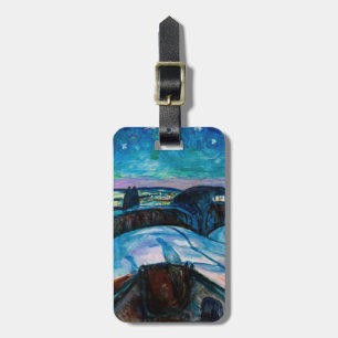 Edvard Munch - Starry Night 1922 Luggage Tag