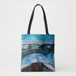 Edvard Munch - Starry Night 1922 Tote Bag
