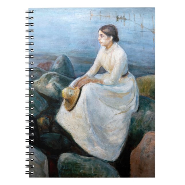 Edvard Munch - Summer Night, Inger on the Beach Notebook (Front)
