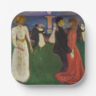 Edvard Munch - The Dance of Life Paper Plate