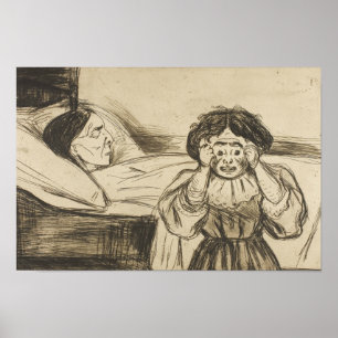 Edvard Munch - The Dead Mother and Her Child Poster