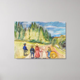 Edvard Munch - The Fairytale Forest Canvas Print