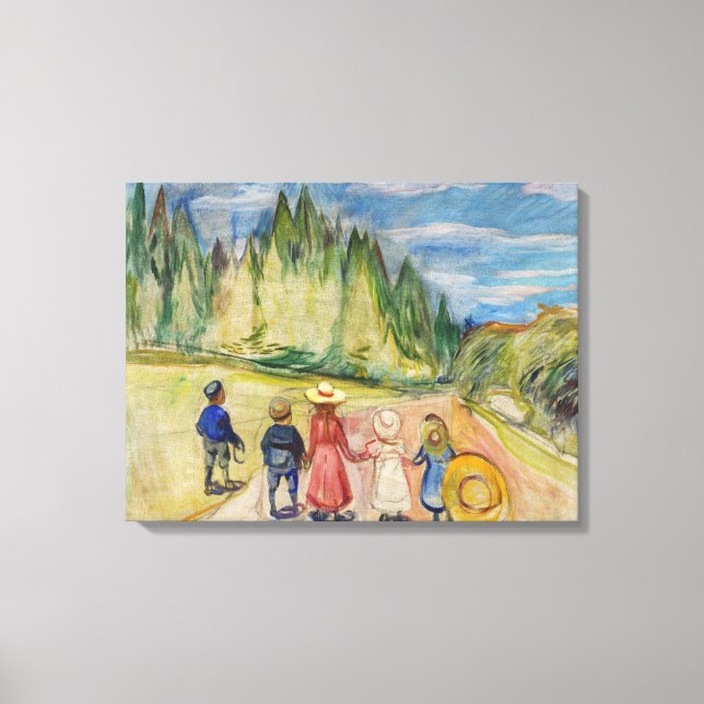 Edvard Munch - The Fairytale Forest Canvas Print (Front)