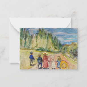 Edvard Munch - The Fairytale Forest Card