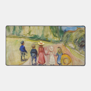 Edvard Munch - The Fairytale Forest Desk Mat