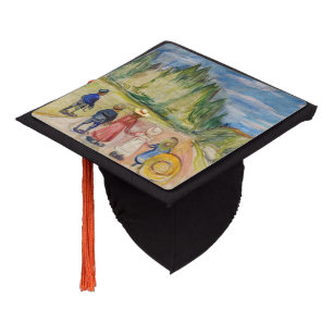 Edvard Munch - The Fairytale Forest Graduation Cap Topper