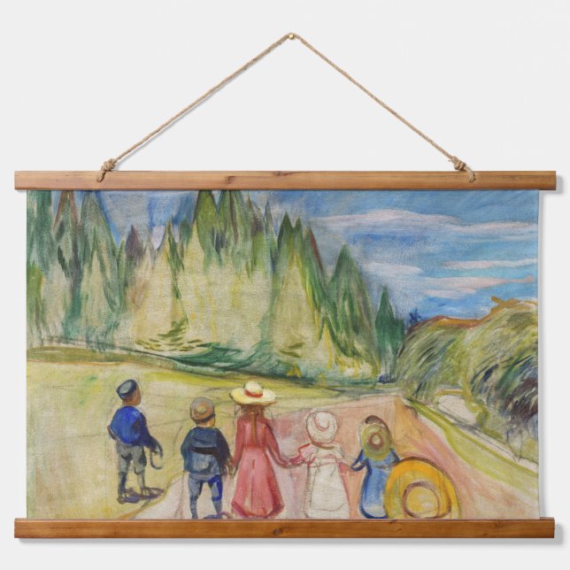 Edvard Munch - The Fairytale Forest Hanging Tapestry (Front)